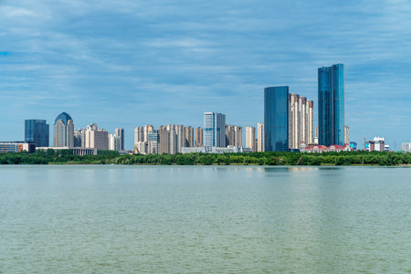 Panoramic picture of China nanchangの写真素材