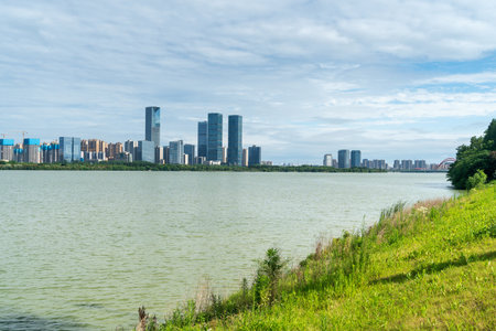 Panoramic picture of China nanchangの写真素材