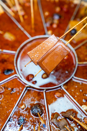 delicious Chongqing spicy hot potの写真素材