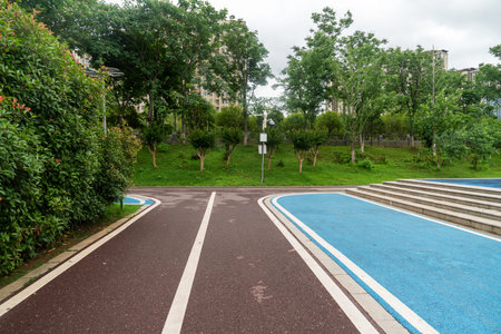 walkway in the modern city