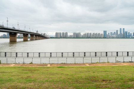 Panoramic picture of China nanchangの写真素材