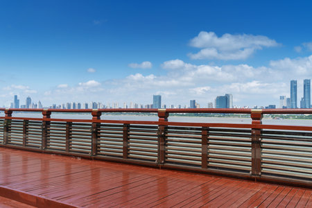 Urban Scenery of Nanchang New District,jiangxi,chinaの写真素材