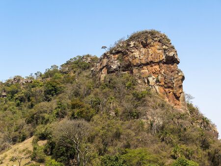 camelo rock mountain side view in a sunny dayの写真素材