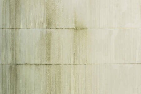 external wall of metal silo painted white and dirty - horizontalの写真素材
