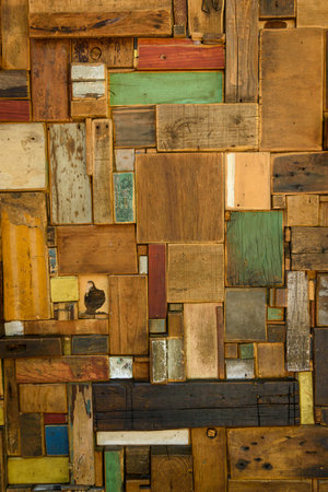 Set of old wooden blocks. grungy collage. graphic resource. Background.
