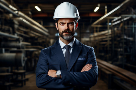 Industrial Engineer with Factory Settingの素材