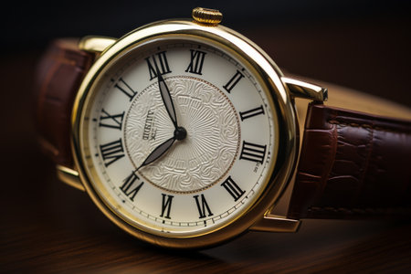Elegant Classic Watch with Roman Numeralsの素材