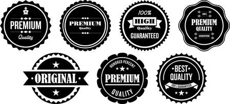 Premium Quality Labelsのイラスト素材