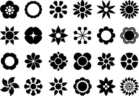 Set of Flowersのイラスト素材