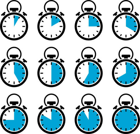 Set of Manual Timersのイラスト素材