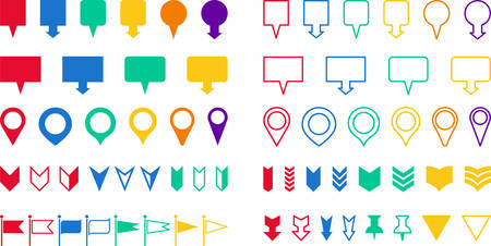 Locators iconsのイラスト素材