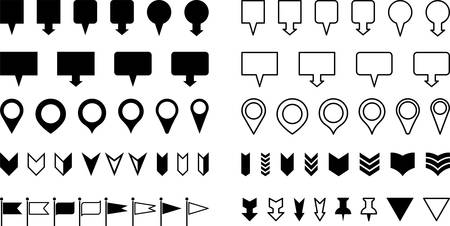 Marks and Locatorsのイラスト素材