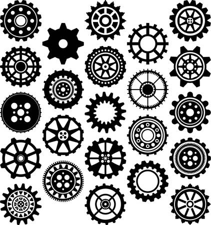 Set of Gearsのイラスト素材
