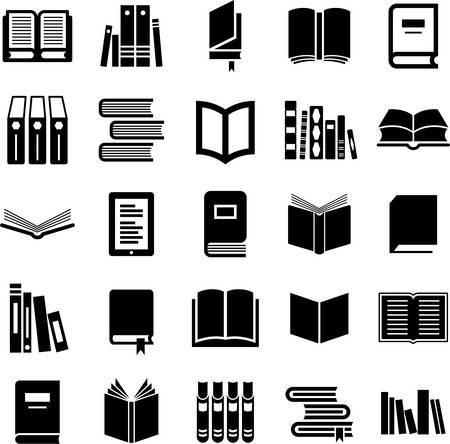 Set of Book iconsのイラスト素材
