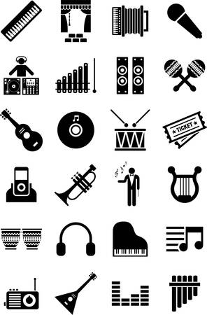 Music iconsのイラスト素材