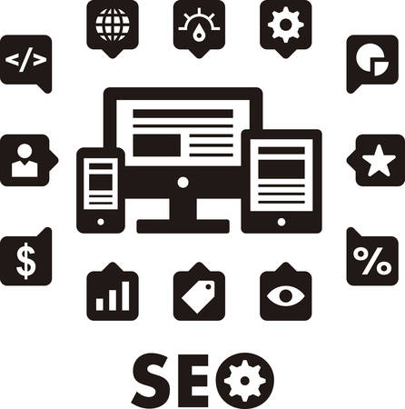 SEO iconographic designのイラスト素材