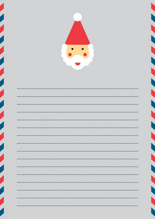 santa Letter_A4のイラスト素材