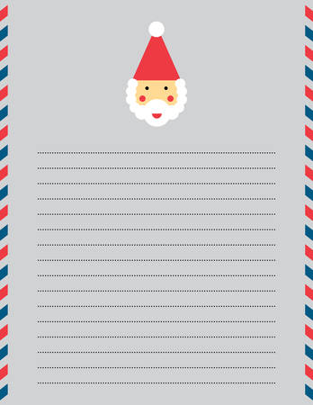 Santa Letter_US Letterのイラスト素材