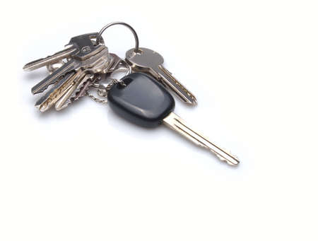 Keys of the car, home and officeの写真素材
