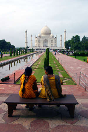Overview from Taj Mahal, Agra, Indiaの写真素材