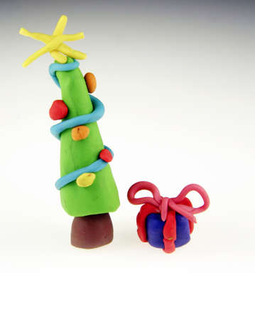 Figure dough made with childの写真素材