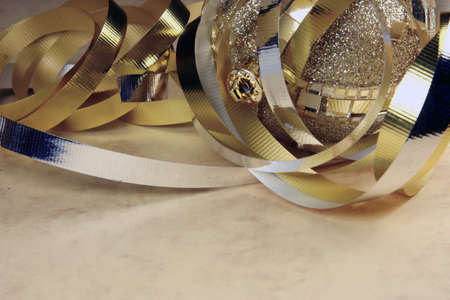 Decorative ornaments for the celebration of Christmasの写真素材