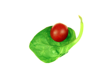 Details of ingredients for salad vegetablesの写真素材