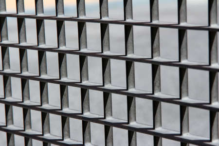 Grills, textured metal bars for cleaning car matsの写真素材