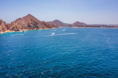 Cabo San Lucas is a resort town at the southern tip of the Baja California peninsula in Mexico, known for its beaches, water activities and nightlifeの写真素材