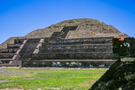 Pyramid of the Moon, TeotihuacÃ¡n Archaeological Zone, State of Mexico.