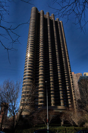 A high rise apartment building on 1st Ave and 36th st in New York City