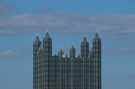 top of skyscraper, pittsburgh pennsylvaniaの写真素材