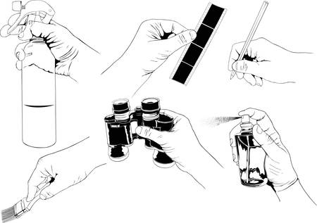 Share with your handsのイラスト素材