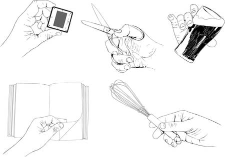 Share with your handsのイラスト素材