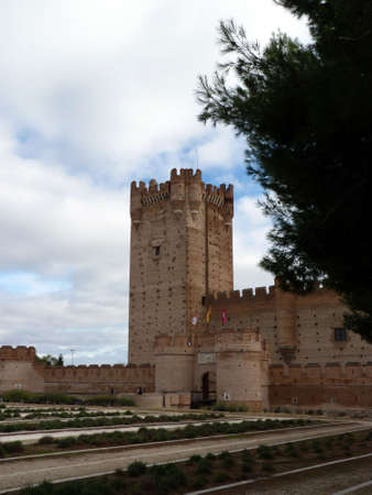 castle of the mota in medina del campo, valladolid, spainの写真素材