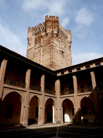 castle of the mota in medina del campo, valladolid, spainの写真素材