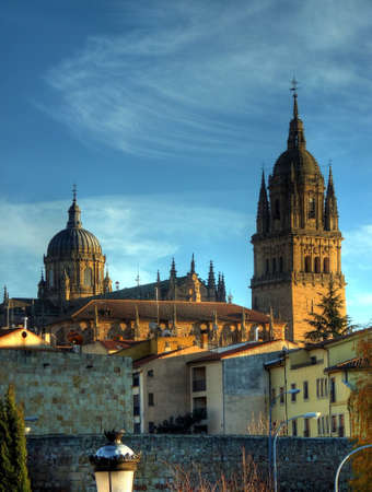 cathedral of salamanca in spainの写真素材