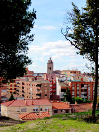 Collegiate Church of St. antolin in Medina del Campo, Valladolid, Spainの写真素材