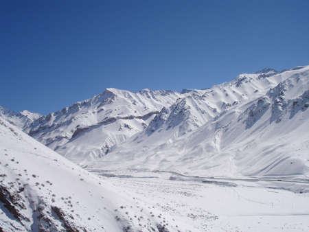 snowy landscapeの写真素材