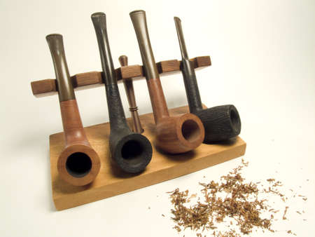 Pipes and tobacco for a particular still-lifeの写真素材