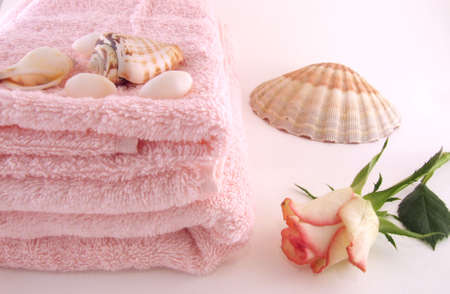 Some objects in still-life in the bathroomの写真素材