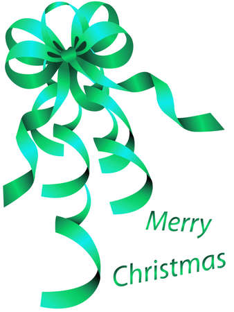 Bow and ornaments background to represent Christmas timeの写真素材
