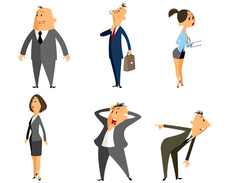 Vector illustration of a six profession peopleのイラスト素材