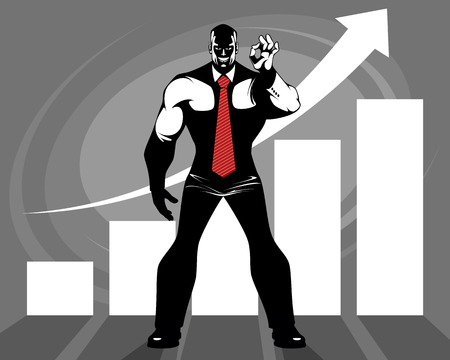 A successful business growthのイラスト素材