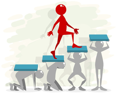 Vector illustration of the path to successのイラスト素材