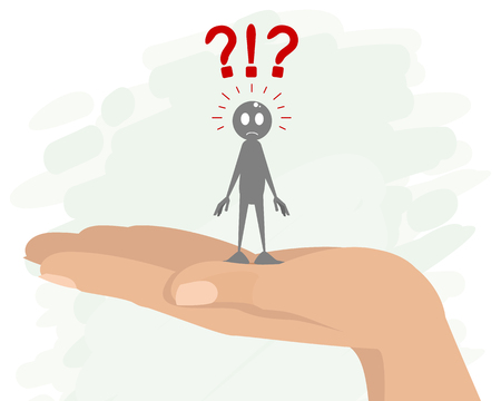 Vector illustration of the metaphor of human awarenessのイラスト素材