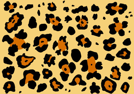 Animal print leopard. Fashionable stylish pattern with a cheetah, panther ornament. Wild background...