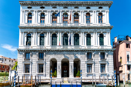 Venice, Veneto - Italy - 06-10-2021: Historic Palazzo Corner della Ca'Granda, Renaissance architecture, located on Venice's Grand Canalのeditorial素材