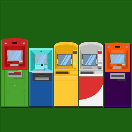 thai atm bank service vector illustration eps10のイラスト素材