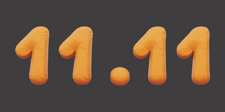 7.7 sale golden inflatable Helium foil numbers bread balloons style. vector illustration eps10のイラスト素材